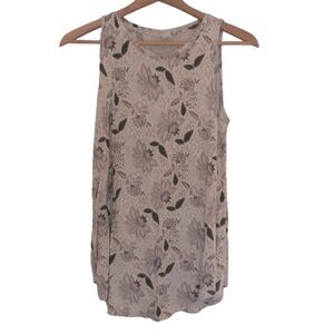 Old Navy Luxe Sleeveless Floral Pattern Tank Top